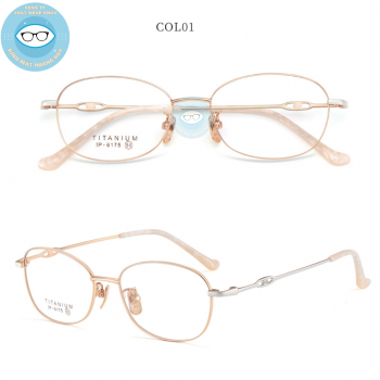 Gọng kính kim loại mã 6175